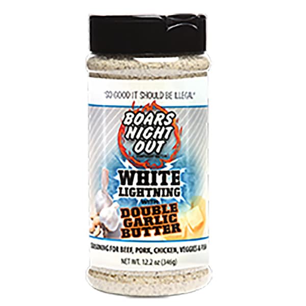 Boars Night Out Boars Night Out White Lightning with Butter and Garlic BBQ Seasoning 12.2 oz OW86508 - main